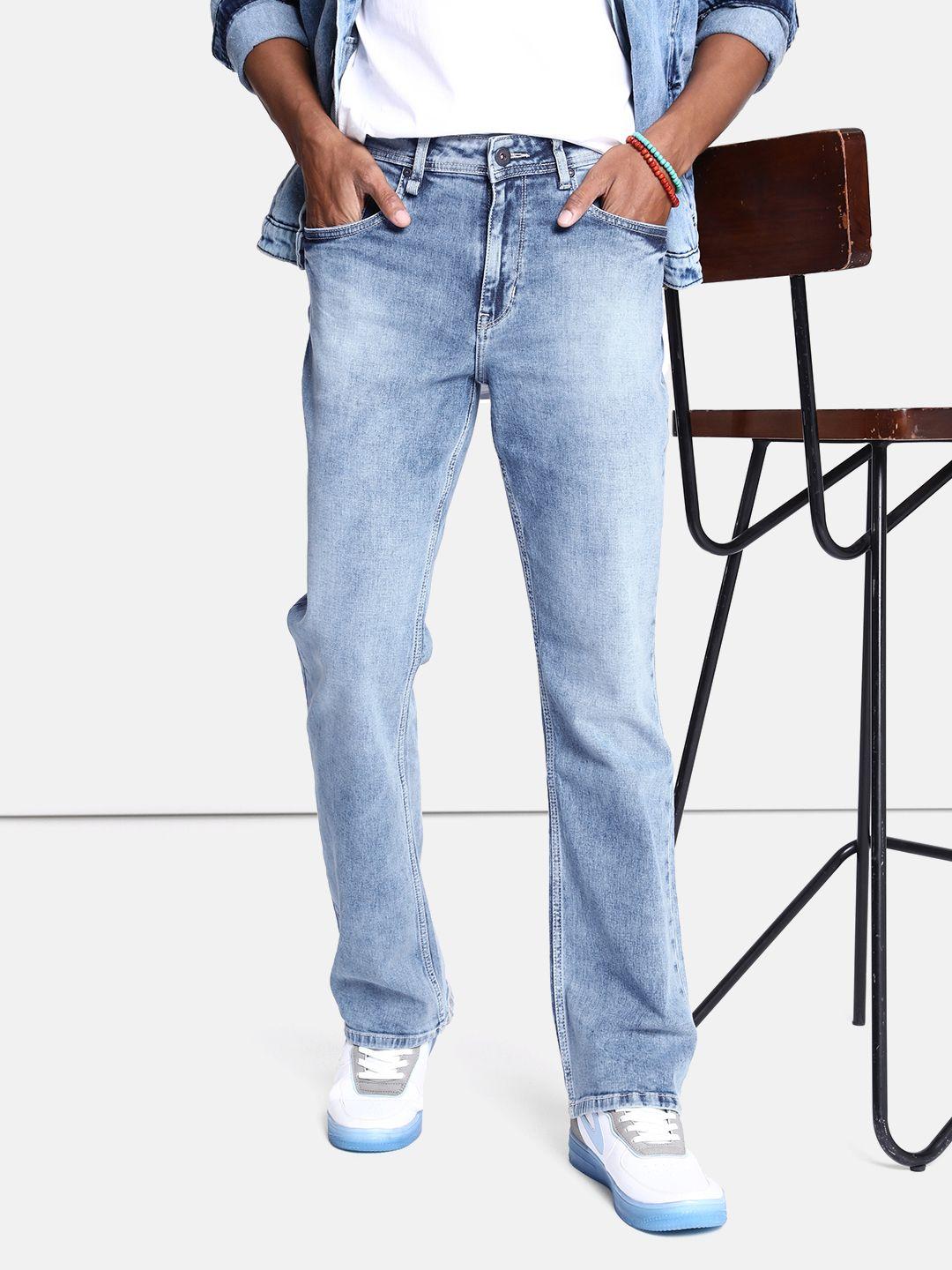 the roadster life co. men bootcut heavy fade stretchable jeans