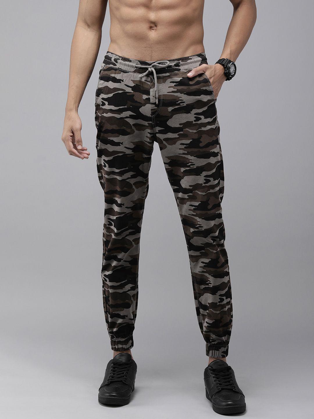 the roadster life co. men camouflage printed joggers