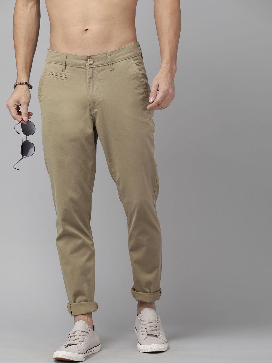 the roadster life co. men mid-rise trousers