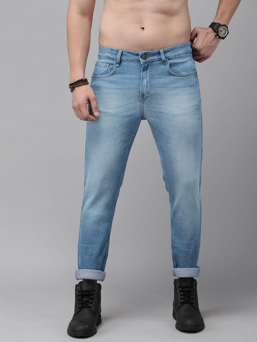 the roadster life co. men slim fit heavy fade stretchable jeans