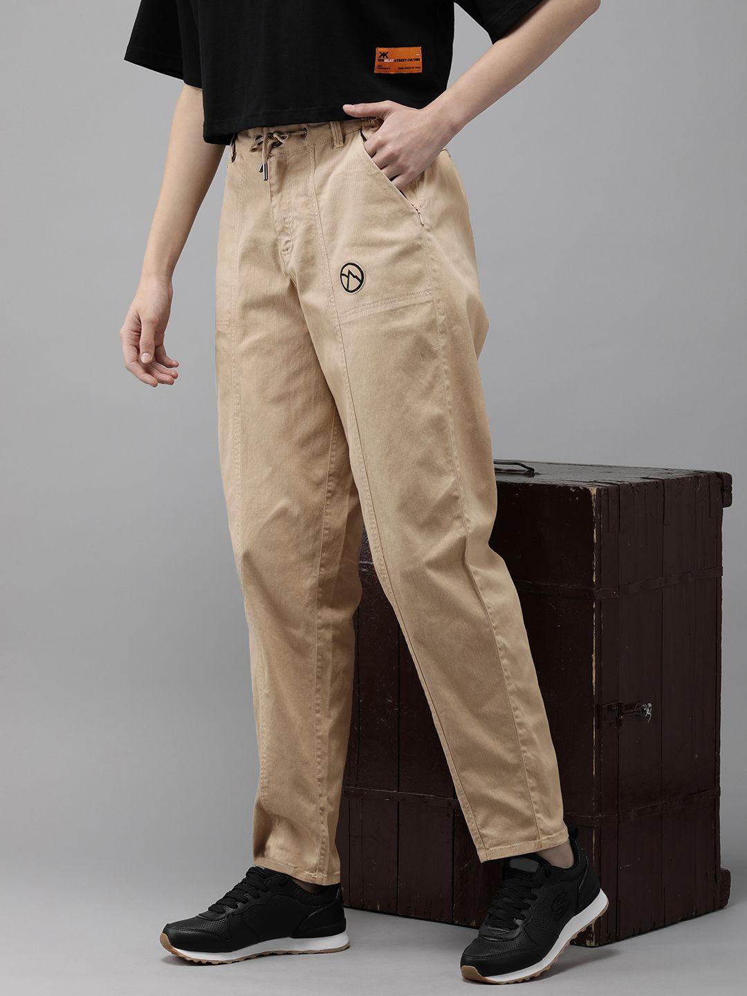 the roadster life co. women pure cotton trousers