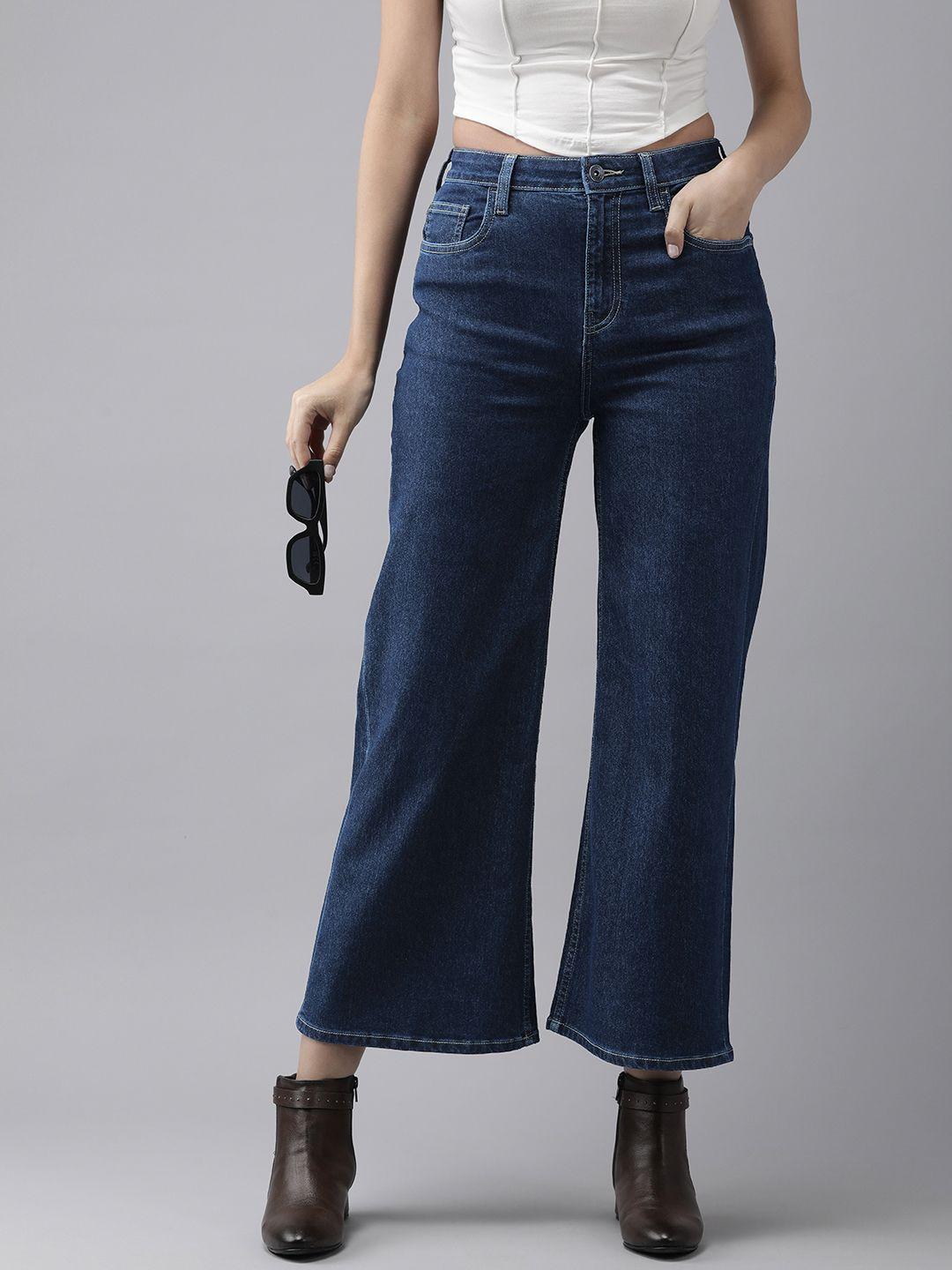 the roadster life co. women wide leg fit stretchable jeans