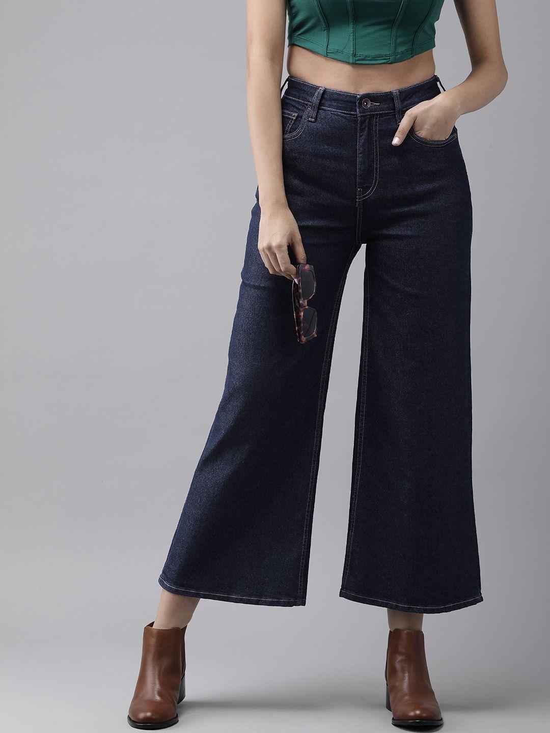 the roadster life co. women wide leg fit stretchable jeans