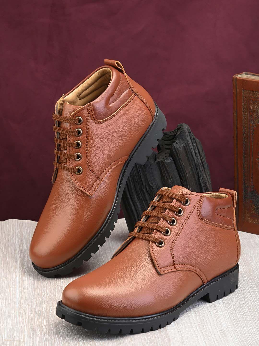 the roadster lifestyle co men casual leather heeled biker boots