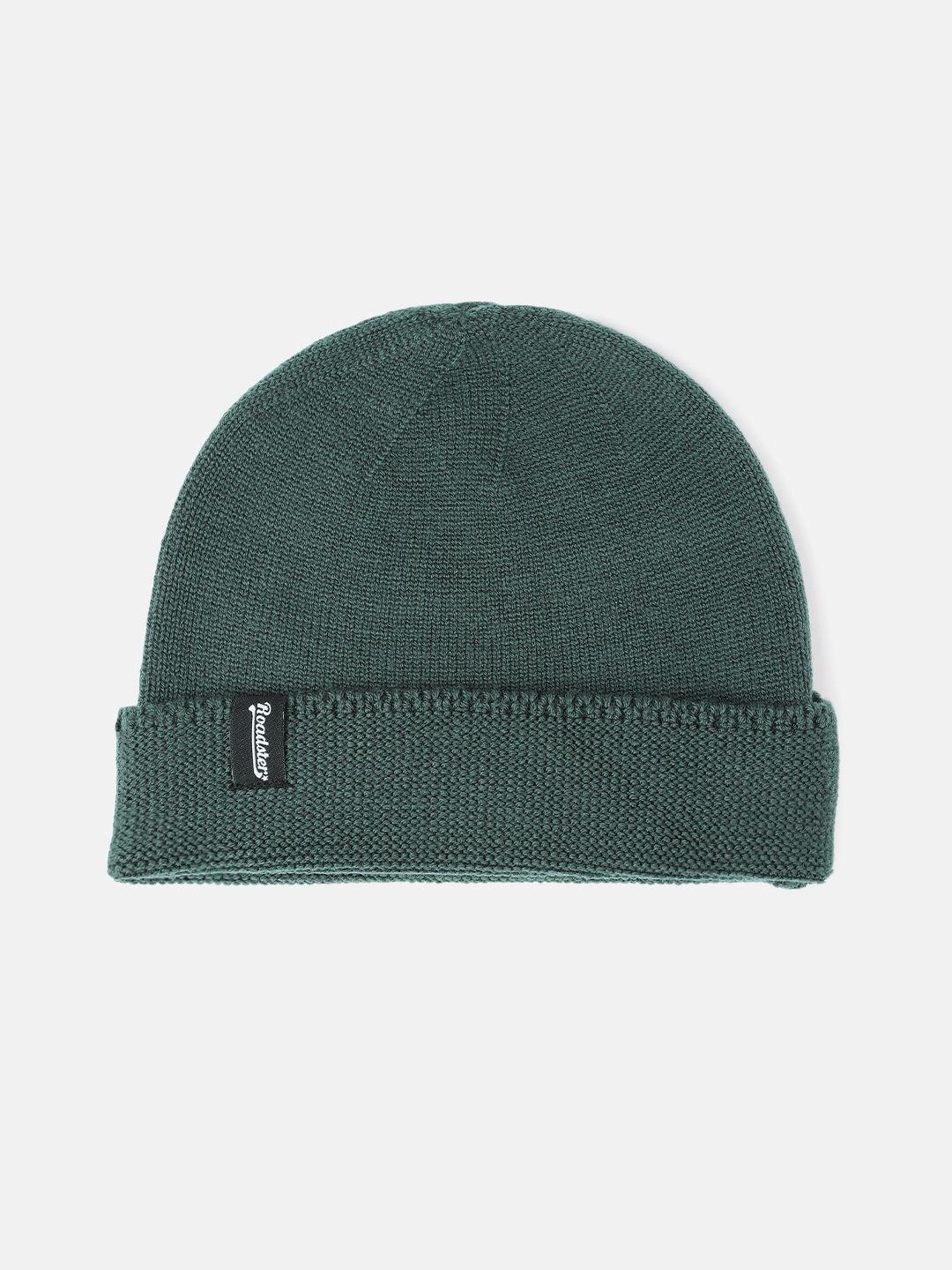 the roadster lifestyle co unisex olive green solid beanie