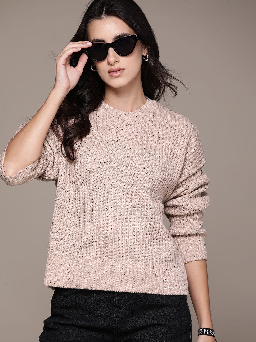 the roadster lifestyle co. acrylic ribbed speckled pullover