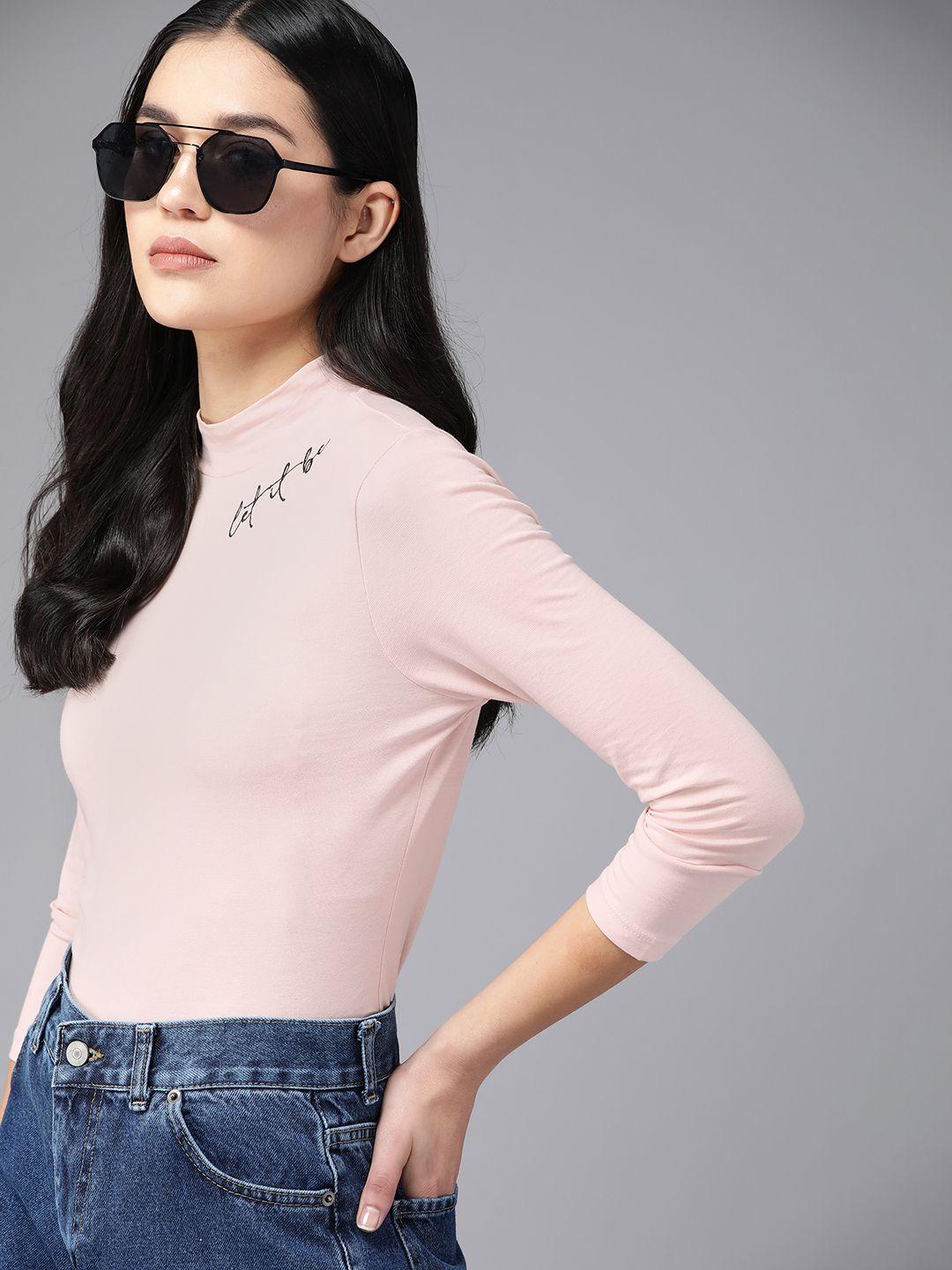 the roadster lifestyle co. applique detail high neck top