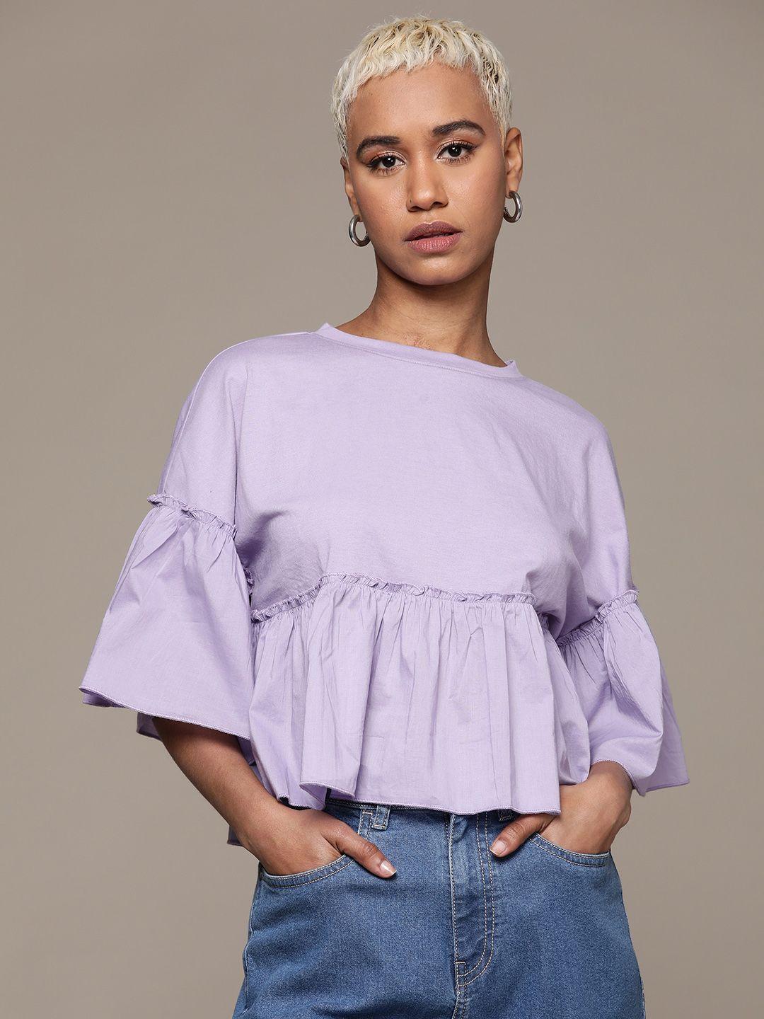 the roadster lifestyle co. bell sleeve ruffles top