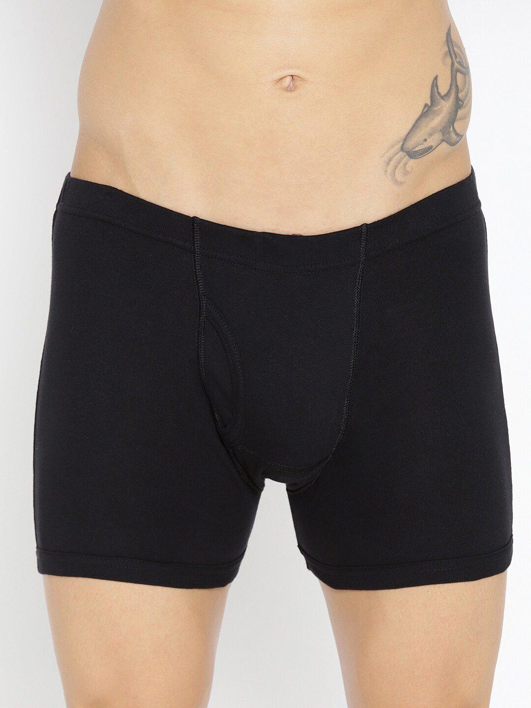 the roadster lifestyle co. black mid rise breathable cotton trunk rtie-1004-bk-1