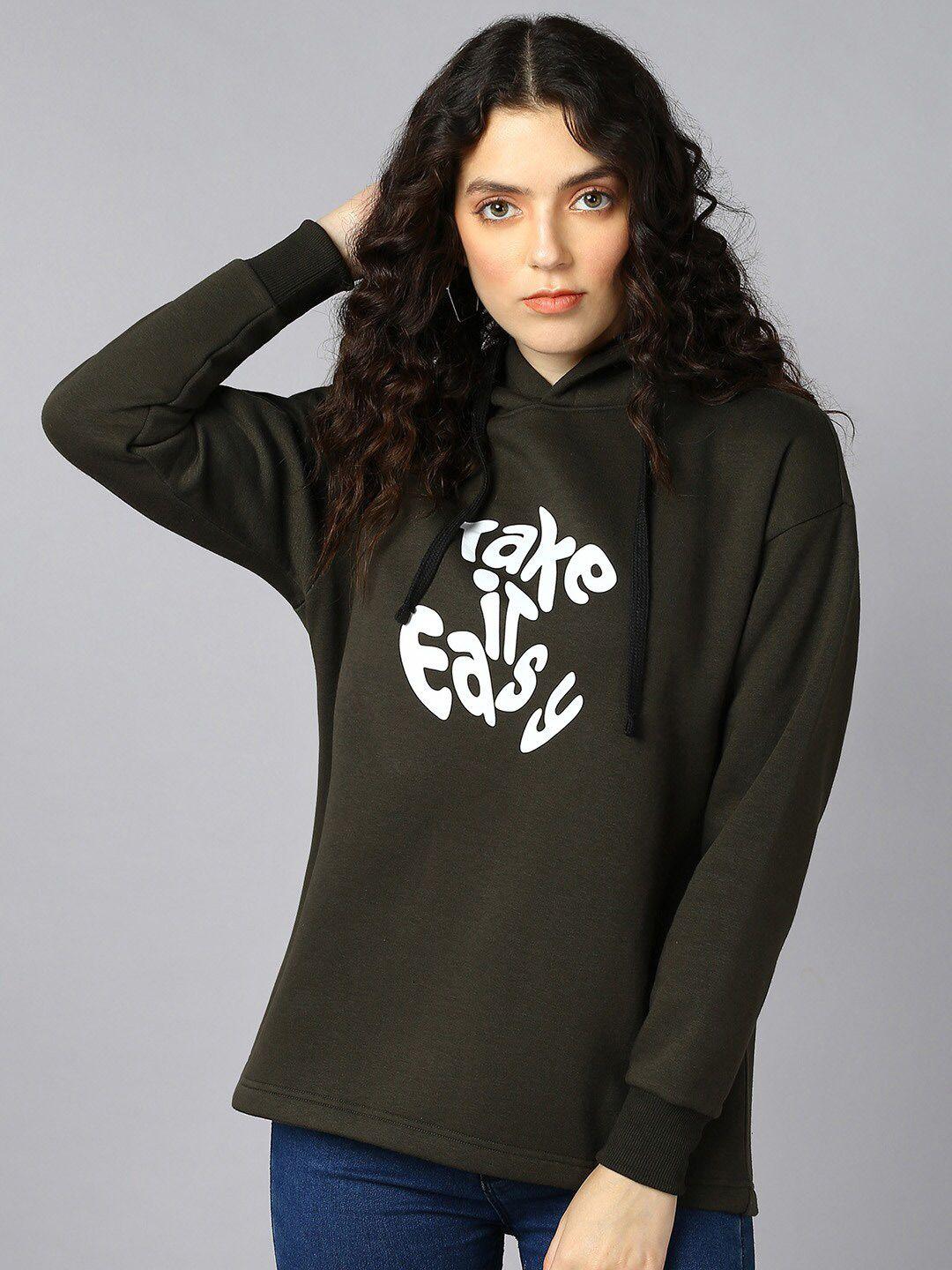 the roadster lifestyle co. black typography printed hooded pullover