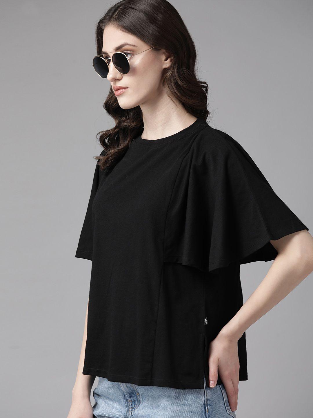 the roadster lifestyle co. boxy fit flutter sleeves t-shirt