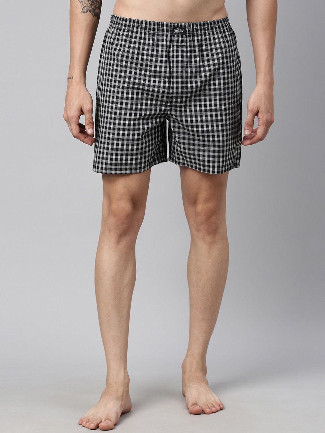 the roadster lifestyle co. checked pure cotton boxers rr-bc-jb142