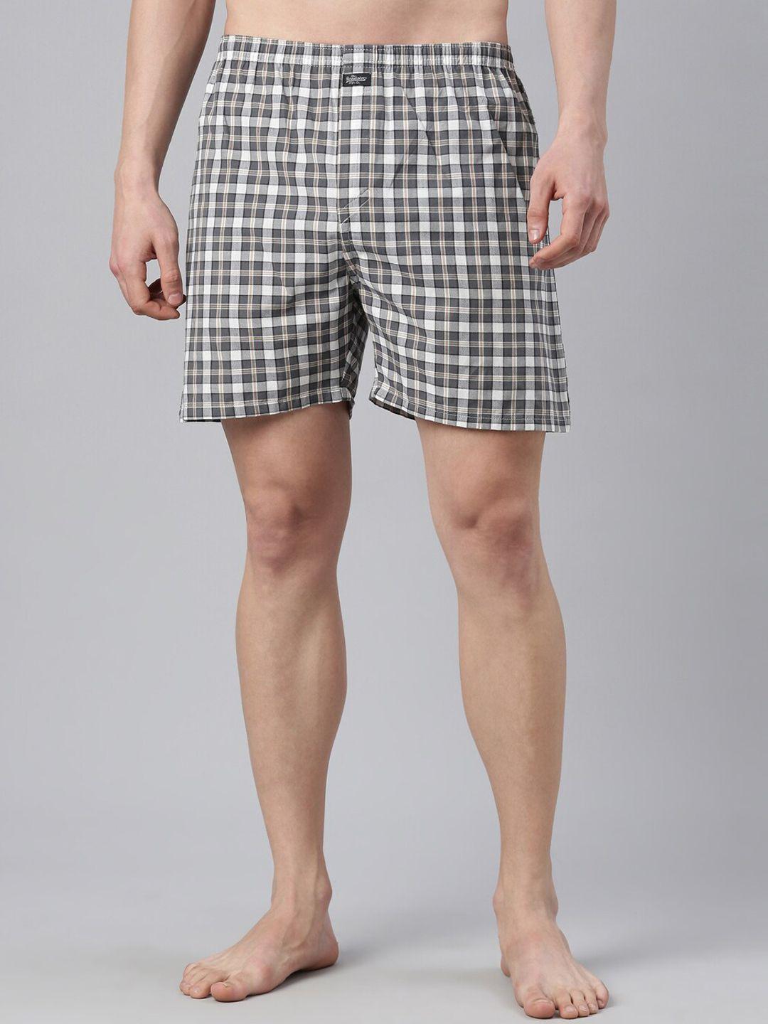 the roadster lifestyle co. checked pure cotton boxers rr-bc-jb23
