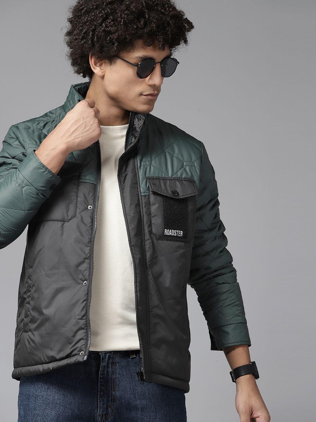 the roadster lifestyle co. colourblocked quilted jacket