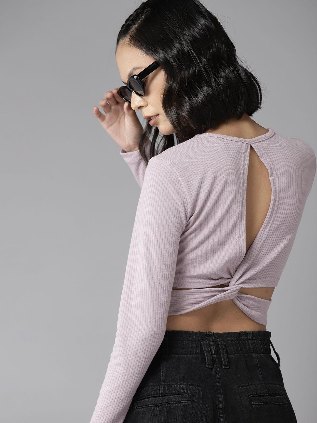 the roadster lifestyle co. cut-out & twisted detail styled back top