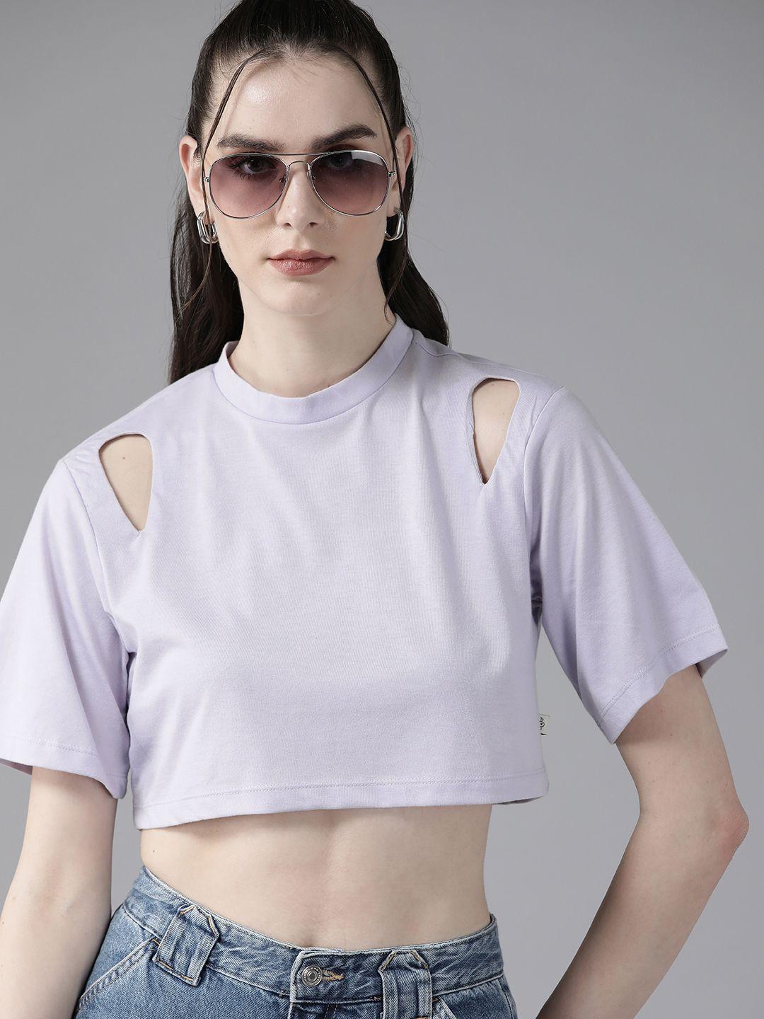 the roadster lifestyle co. cut outs crop t-shirt