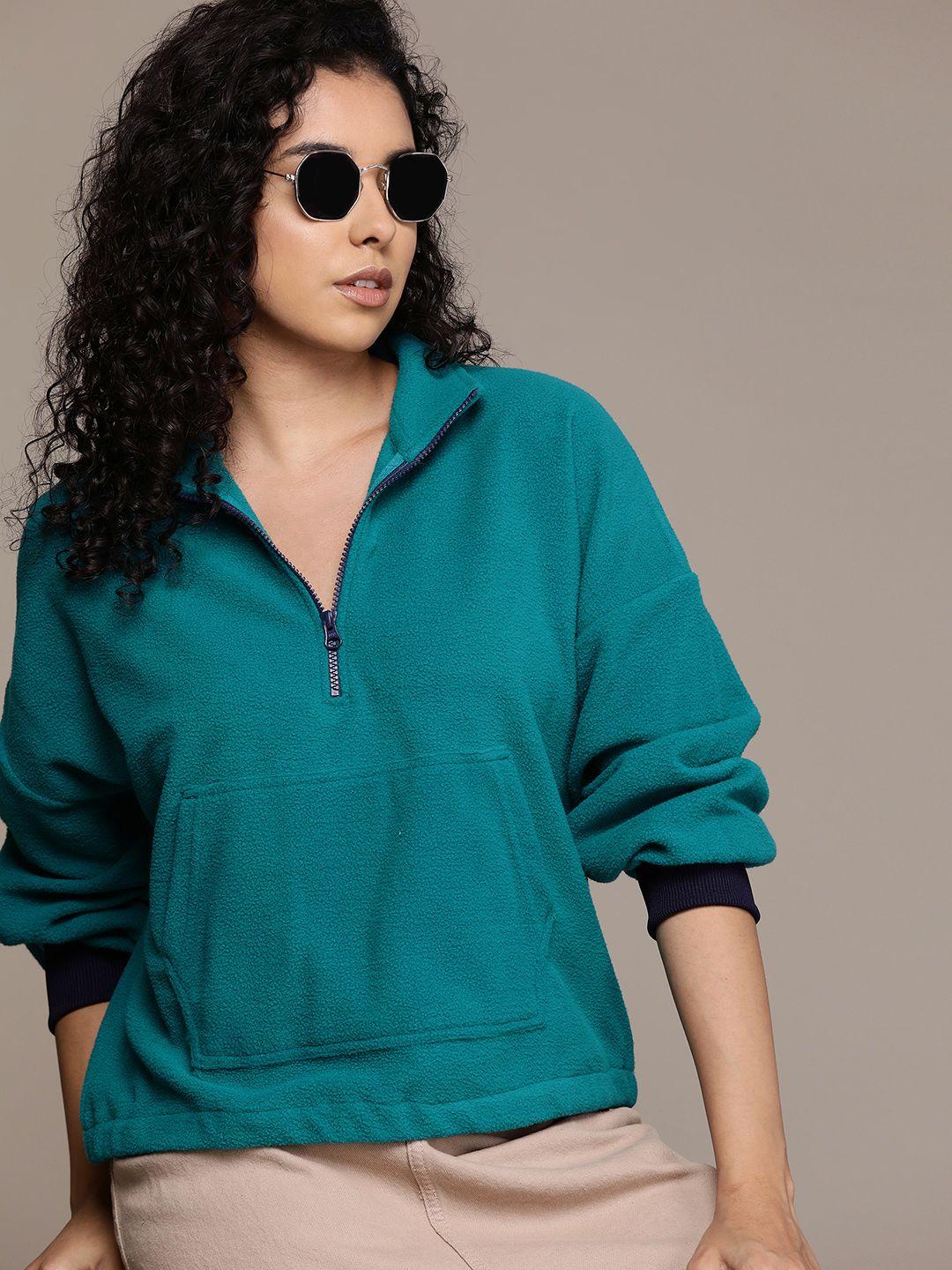 the roadster lifestyle co. fleece sweatshirt with drop-shoulder sleeves