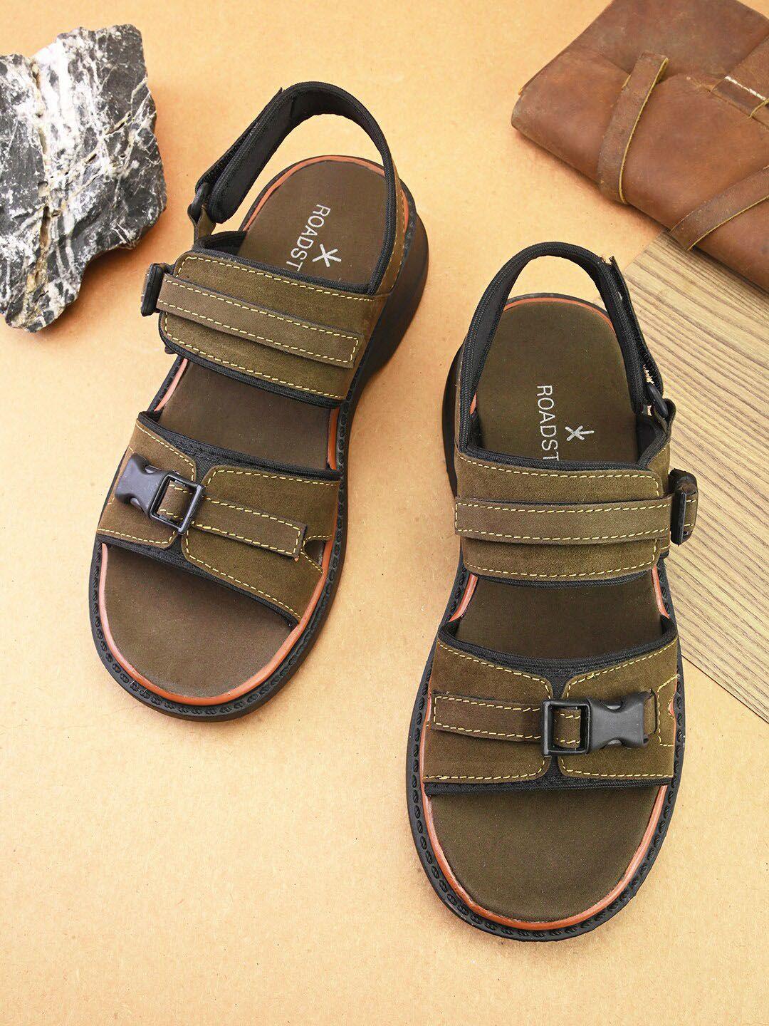 the roadster lifestyle co. men buckled sports sandals