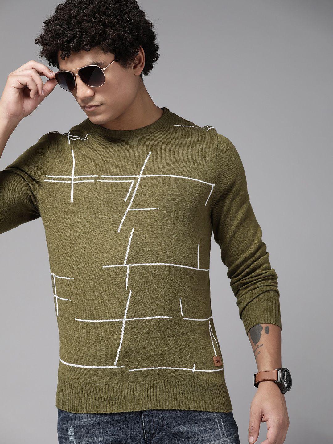 the roadster lifestyle co. men geometric pullover