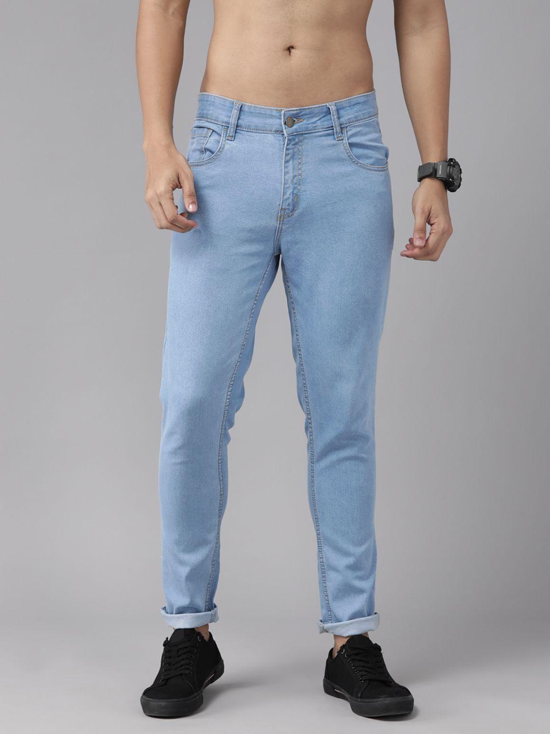 the roadster lifestyle co. men mid-rise tapered fit stretchable jeans