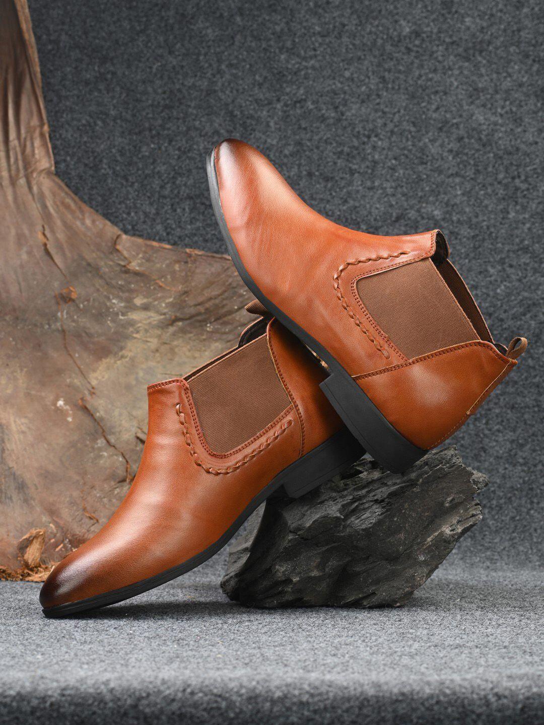 the roadster lifestyle co. men mid-top chelsea boots