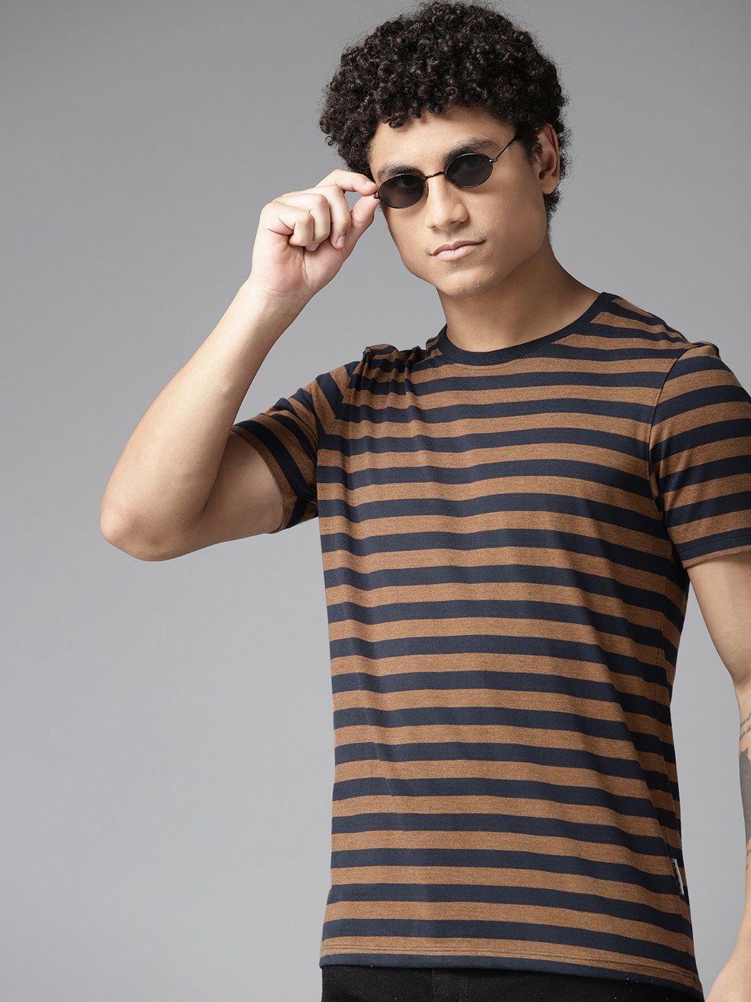 the roadster lifestyle co. men striped t-shirt