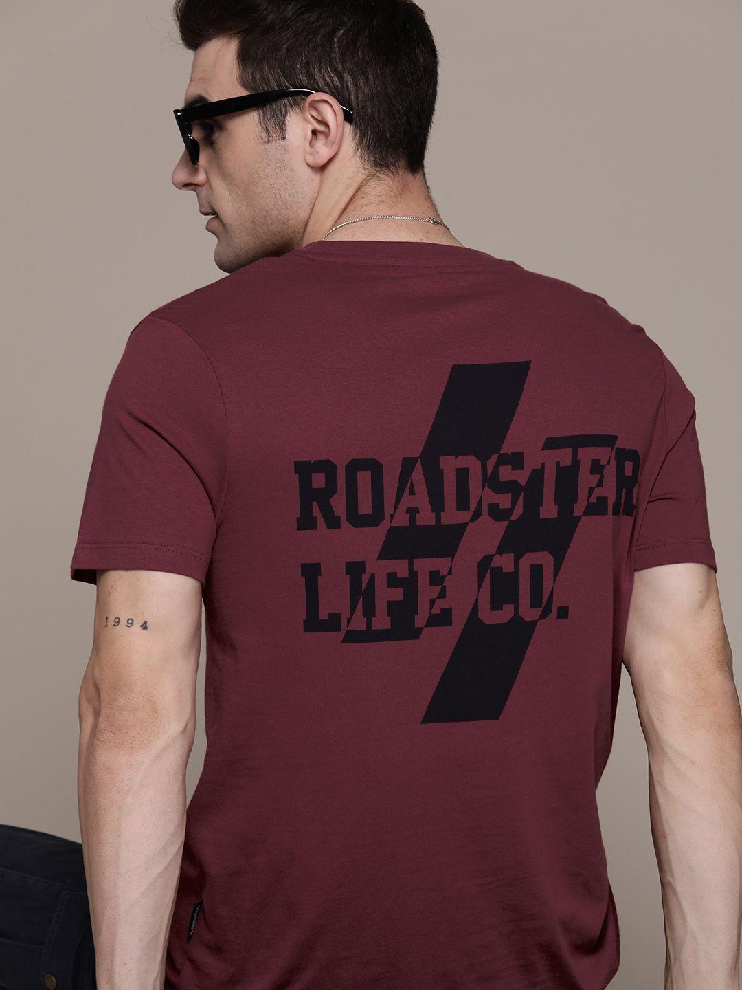 the roadster lifestyle co. oversized fit printed pure cotton t-shirt