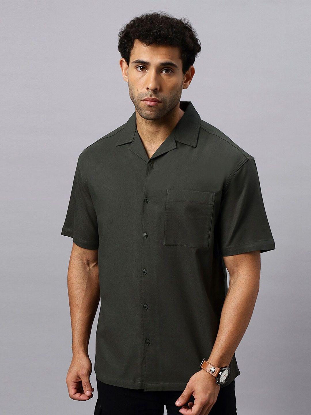 the roadster lifestyle co. relaxed fit cuban collar casual shirt