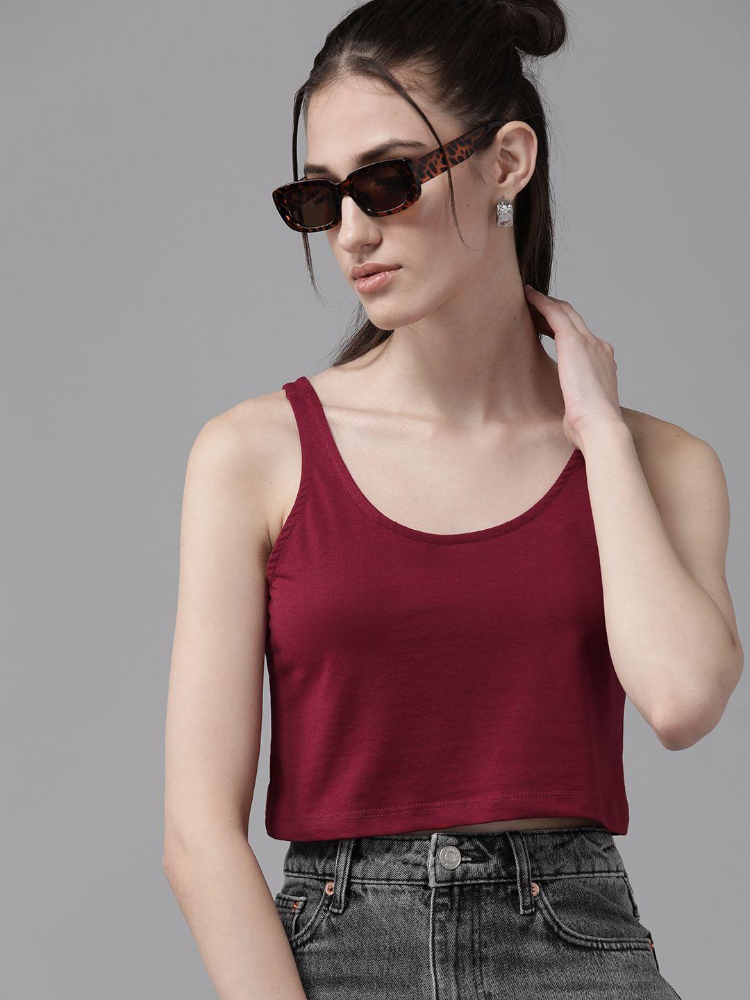 the roadster lifestyle co. solid crop t-shirt