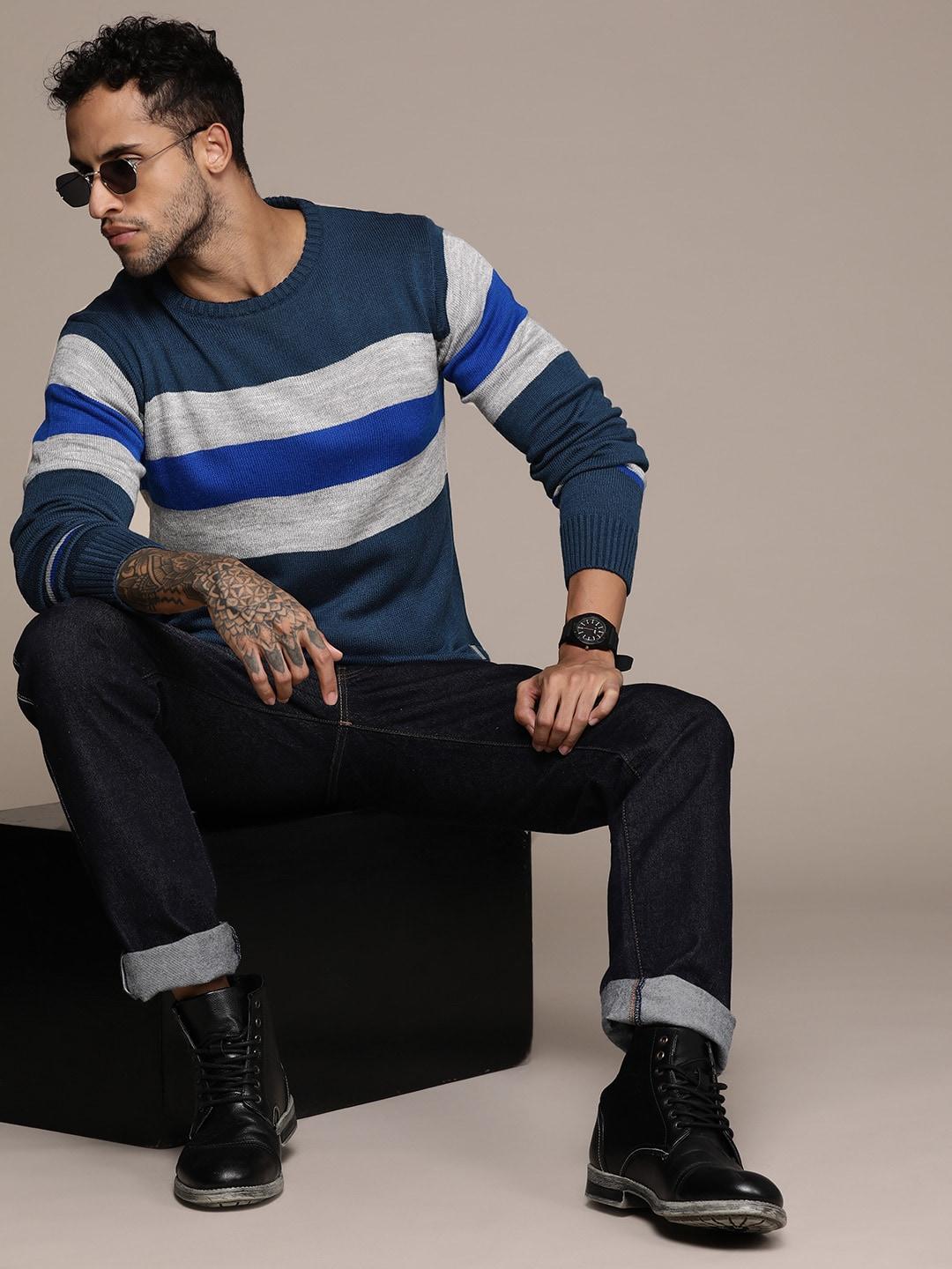 the roadster lifestyle co. striped acrylic pullover