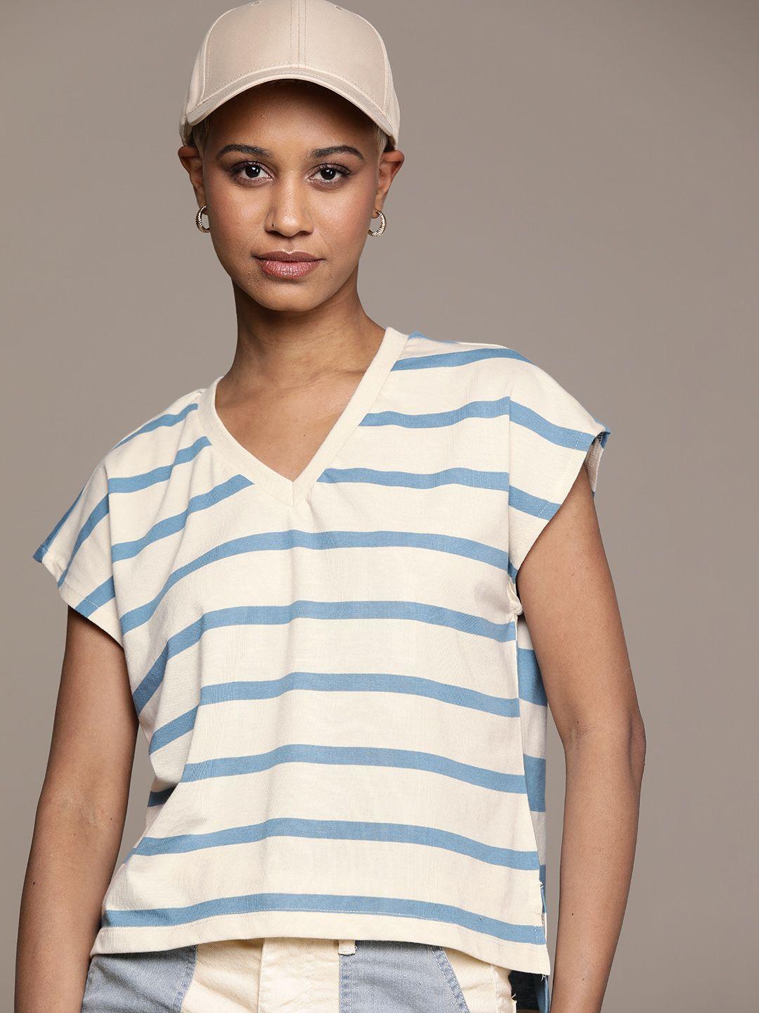 the roadster lifestyle co. striped boxy t-shirt