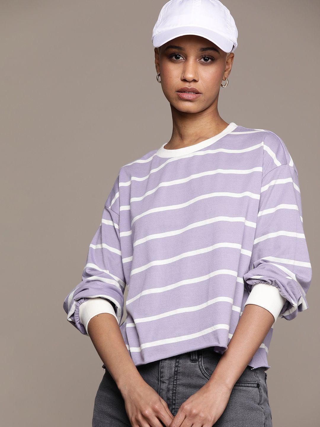 the roadster lifestyle co. striped oversized t-shirt