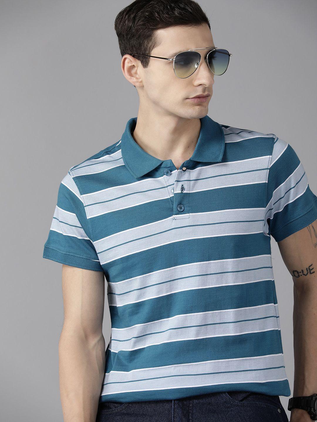 the roadster lifestyle co. striped polo collar t-shirt