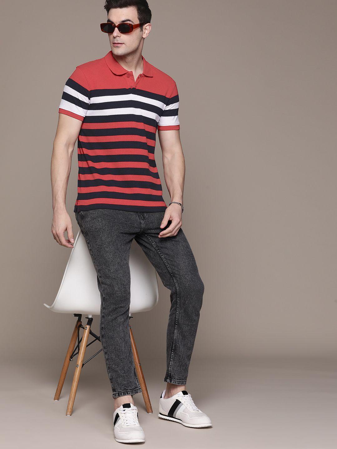 the roadster lifestyle co. striped polo collar t-shirt