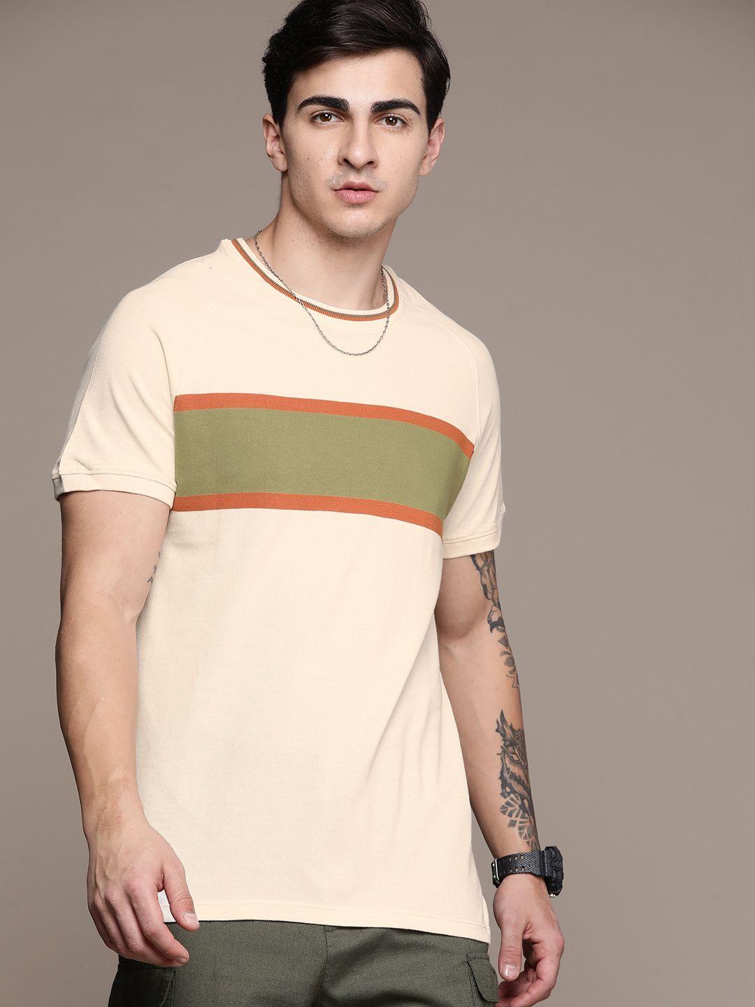 the roadster lifestyle co. striped pure cotton t-shirt