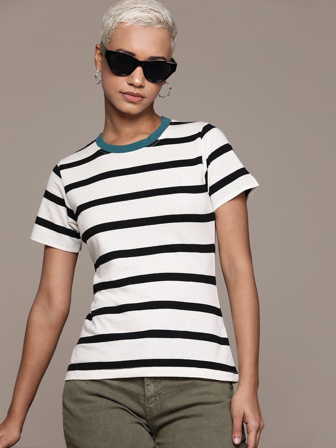 the roadster lifestyle co. striped slim fit t-shirt
