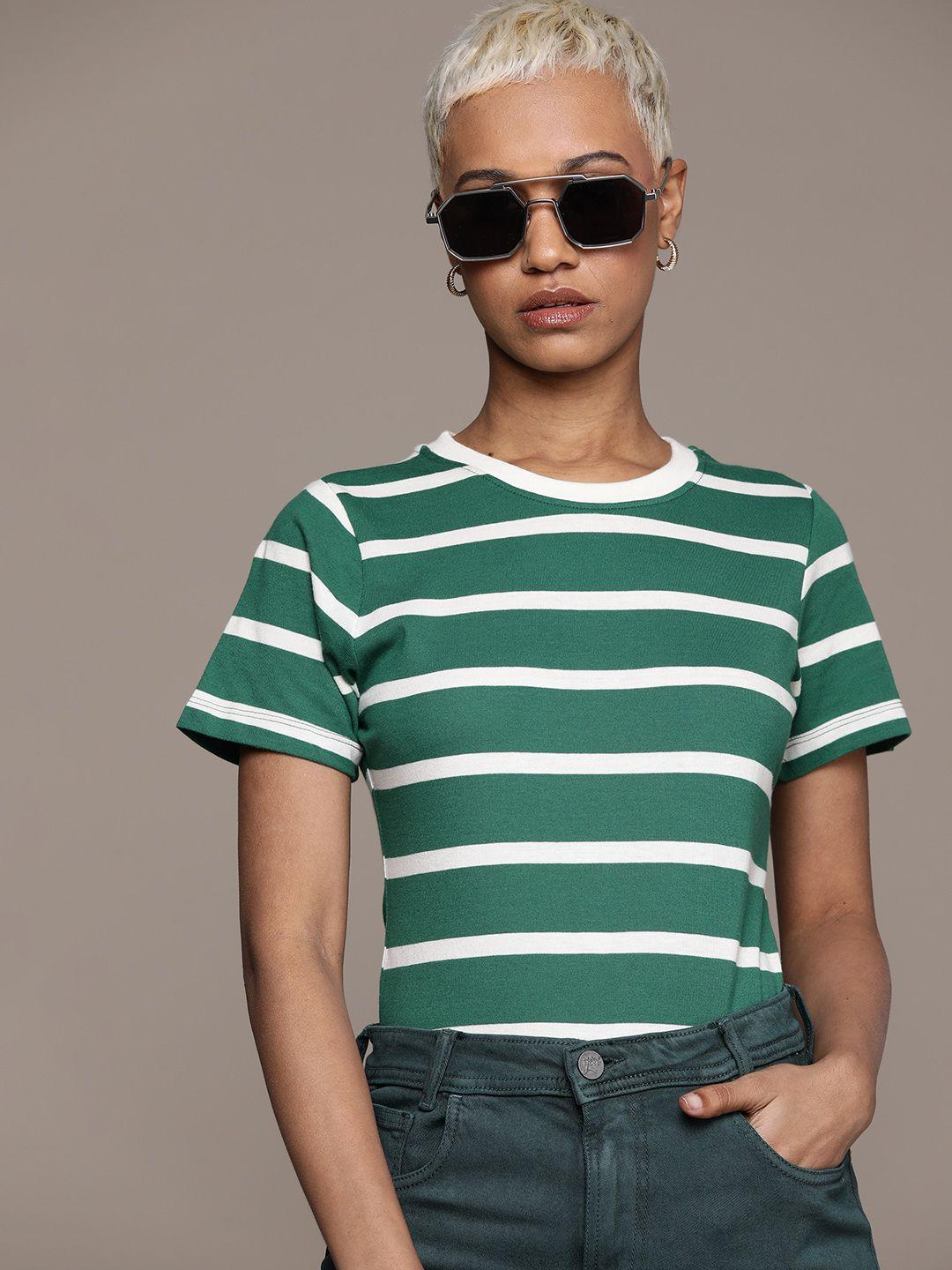 the roadster lifestyle co. striped slim fit t-shirt