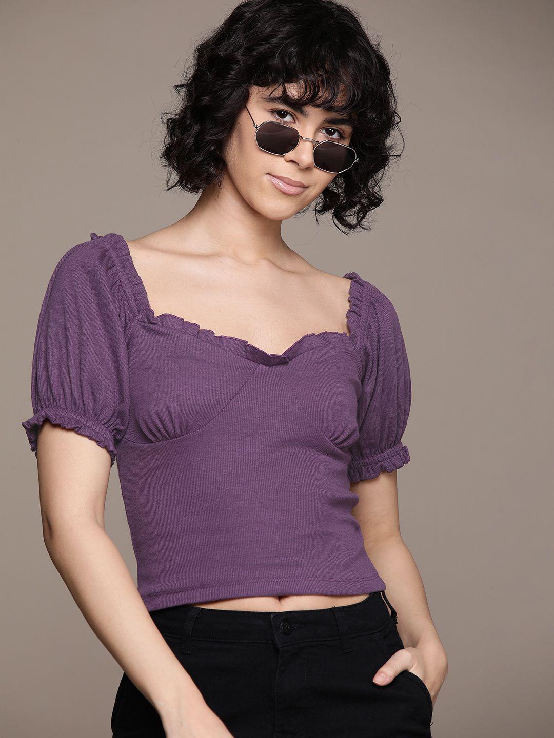 the roadster lifestyle co. sweetheart neck puff sleeves top
