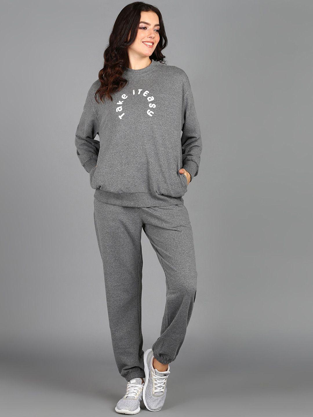 the roadster lifestyle co. typography printed terry tracksuit