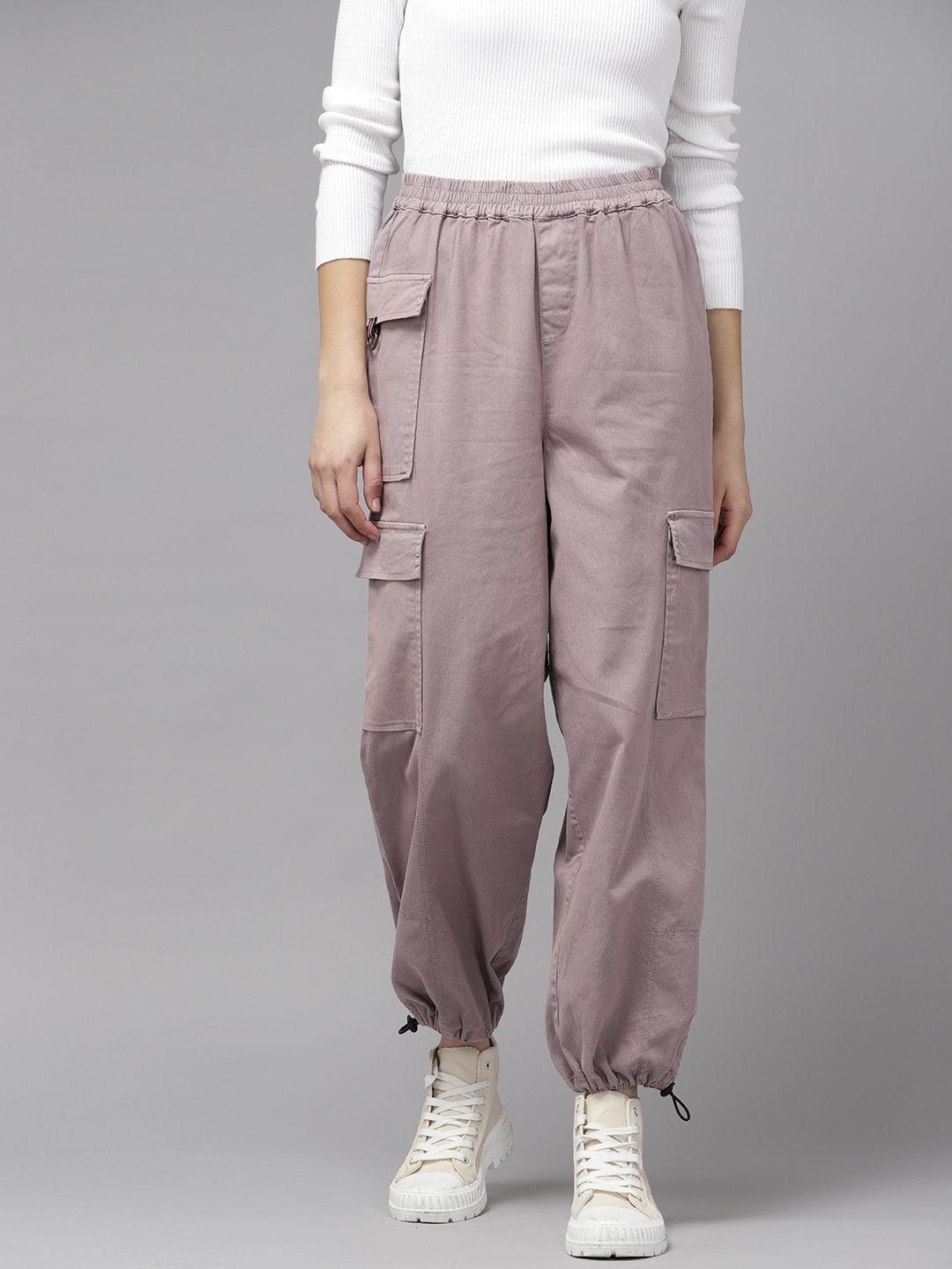 the roadster lifestyle co. women cargos trousers