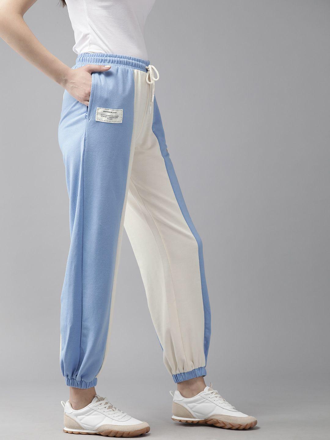 the roadster lifestyle co. women colourblocked joggers