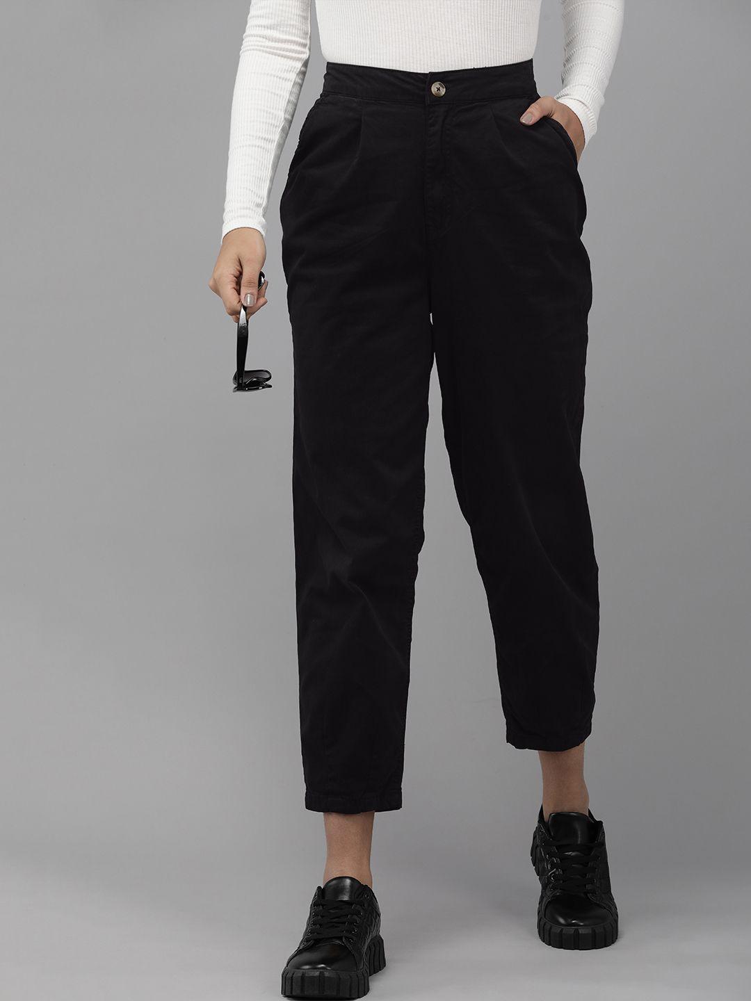 the roadster lifestyle co. women cropped trousers