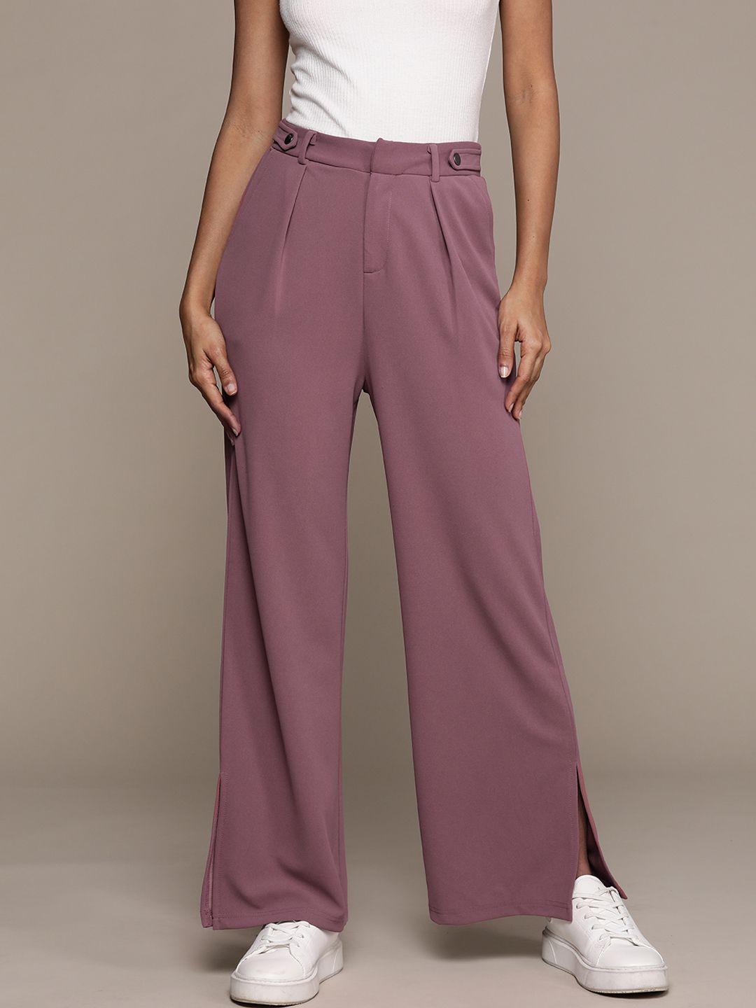 the roadster lifestyle co. women high-rise trousers