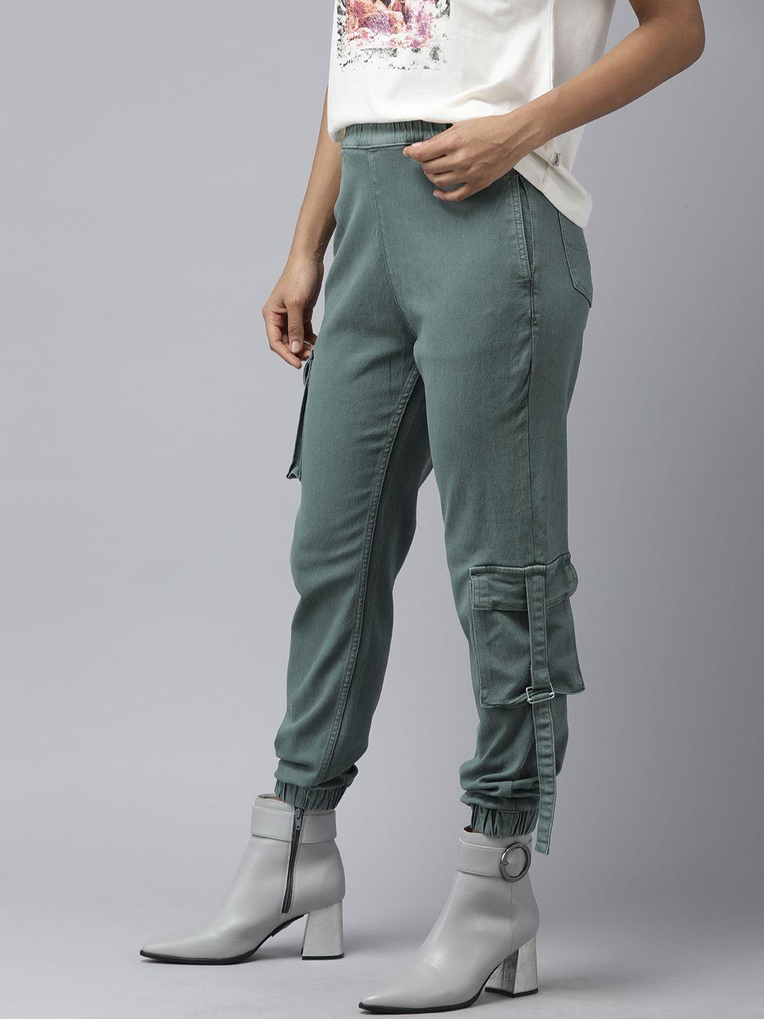 the roadster lifestyle co. women jogger high-rise light fade stretchable jeans