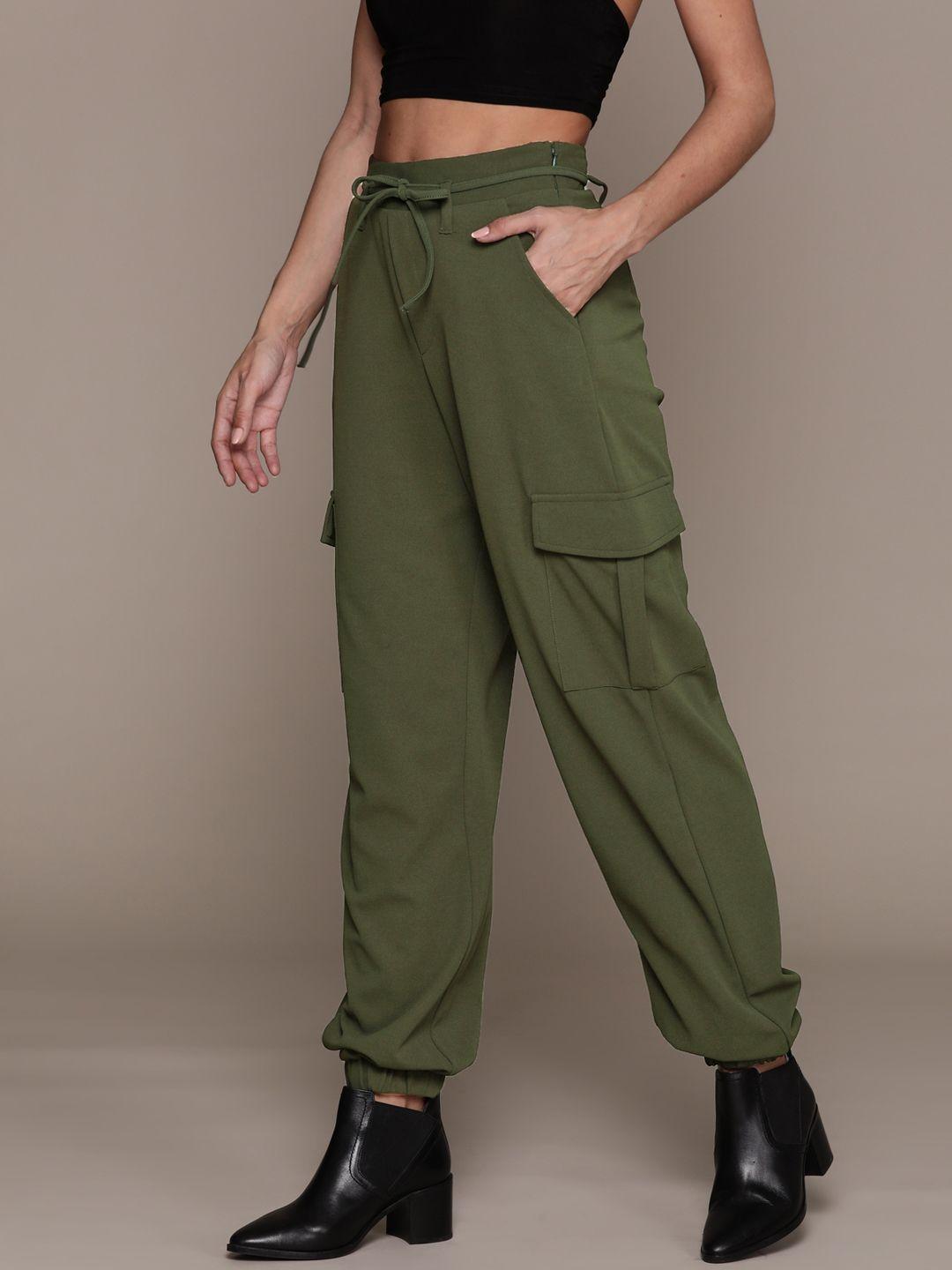 the roadster lifestyle co. women pleated cargos joggers