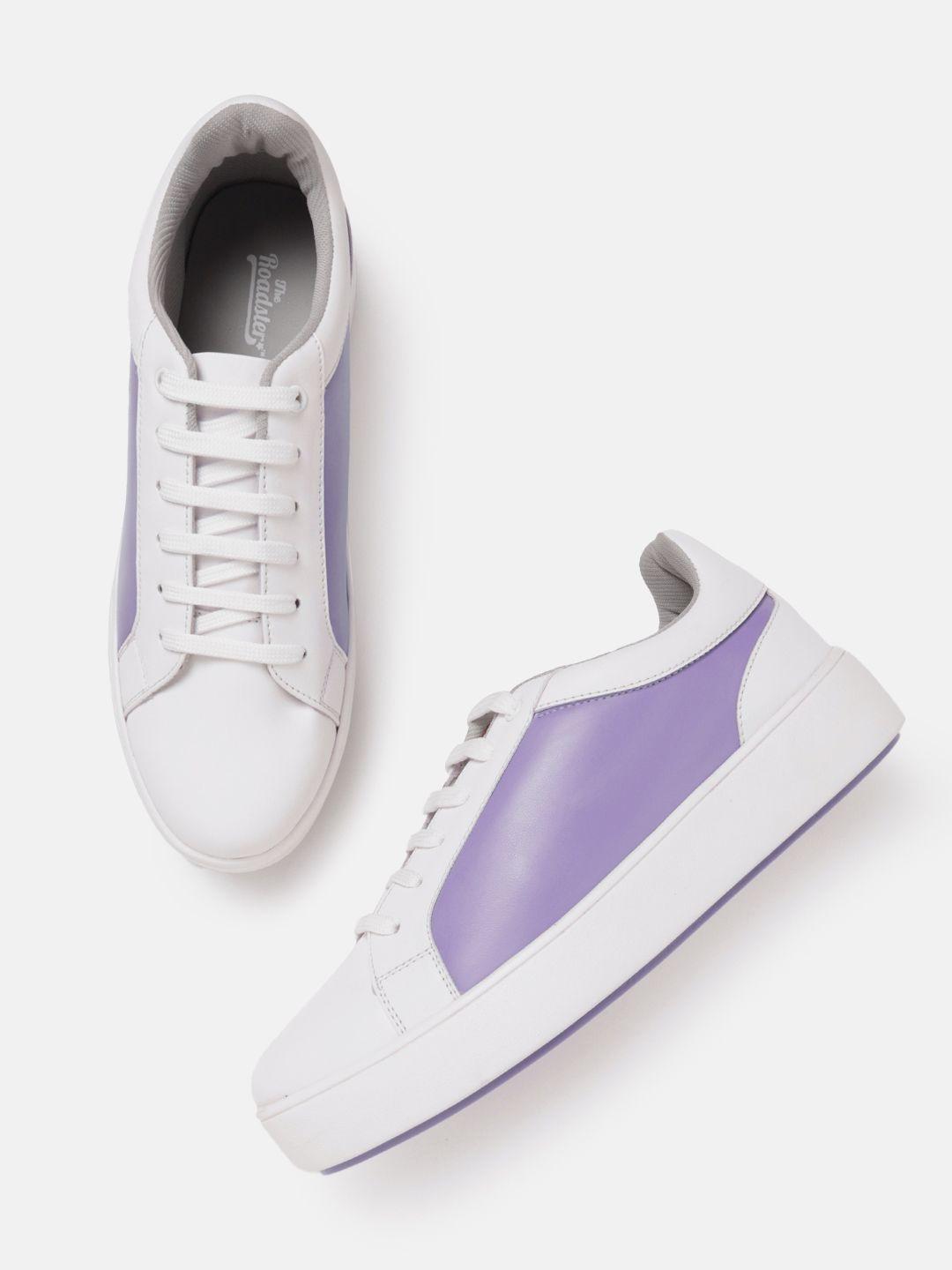 the roadster lifestyle co. women round-toe colourblock sneakers