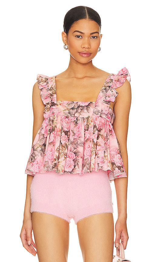 the ruffle apron top