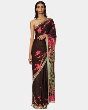 the satin new vintage saree