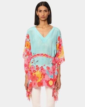 the silk crepe waterpark kaftan