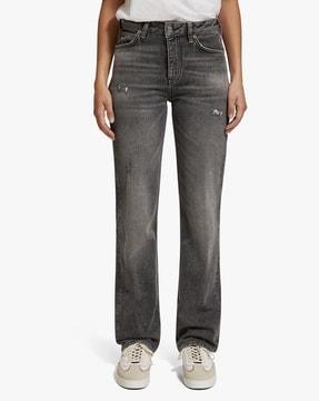 the sky plus high-rise straight jeans